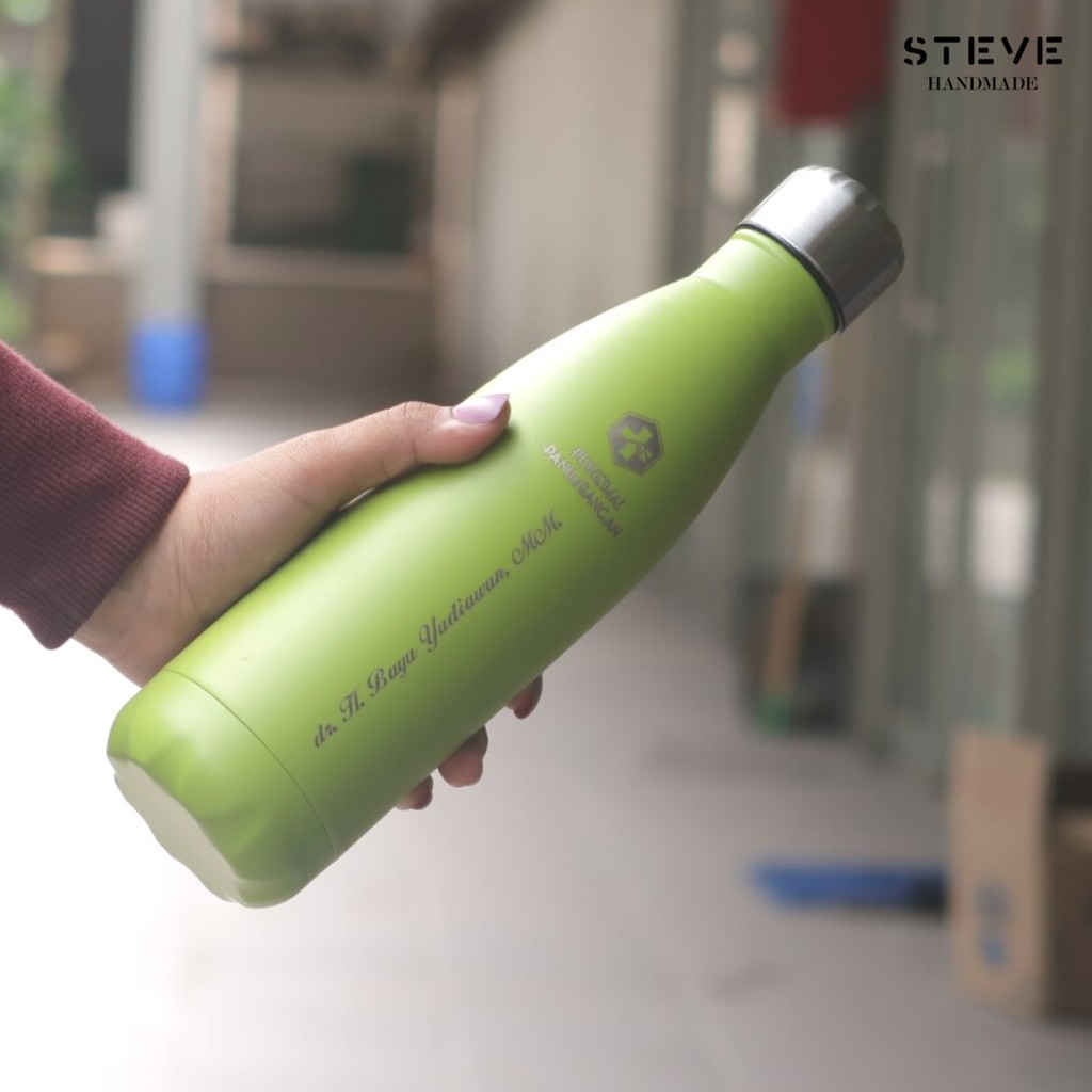 Botol minum stainless termos vacuum tumbler travel mug TM0317 Green