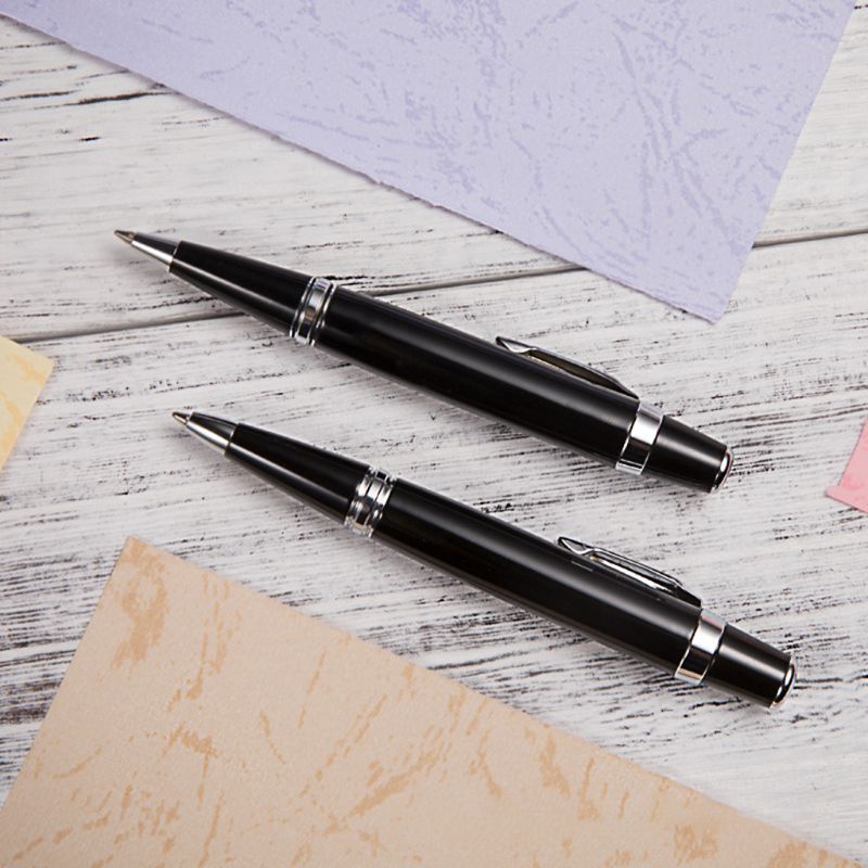 Mary Luxury Metal Mini Ballpoint Pen Signature Perlengkapan Kantor Bisnis Stati Siswa