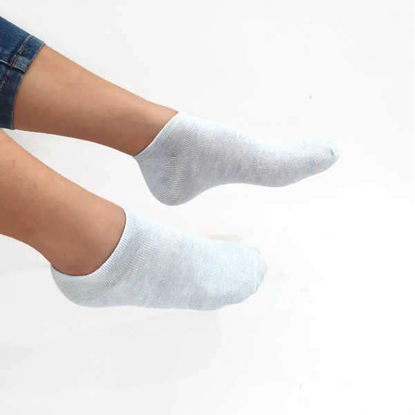 Blow KK0001 MOON Kaos Kaki Polos AnkleWanita Basic 5 Warna-Blue