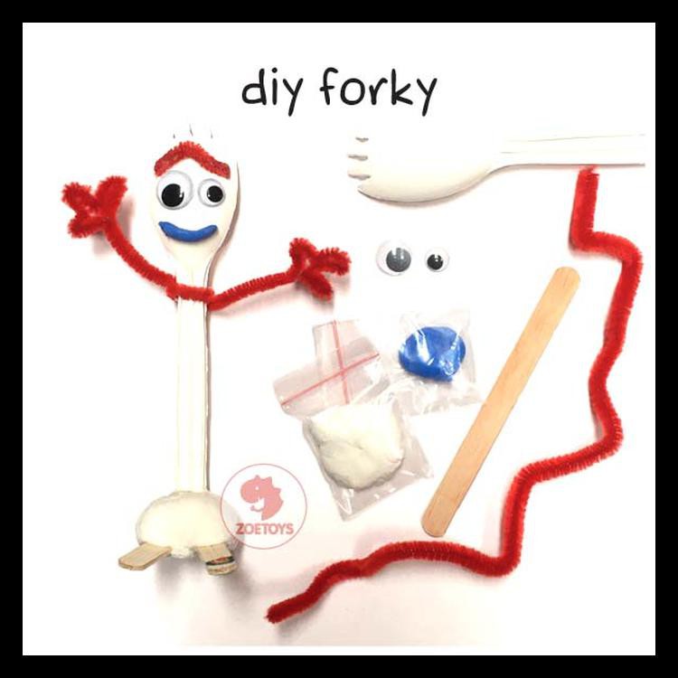 TERLARIS Zoetoys DIY Forky Toy Story 4 | Make Your Own Forky Craft Kit
