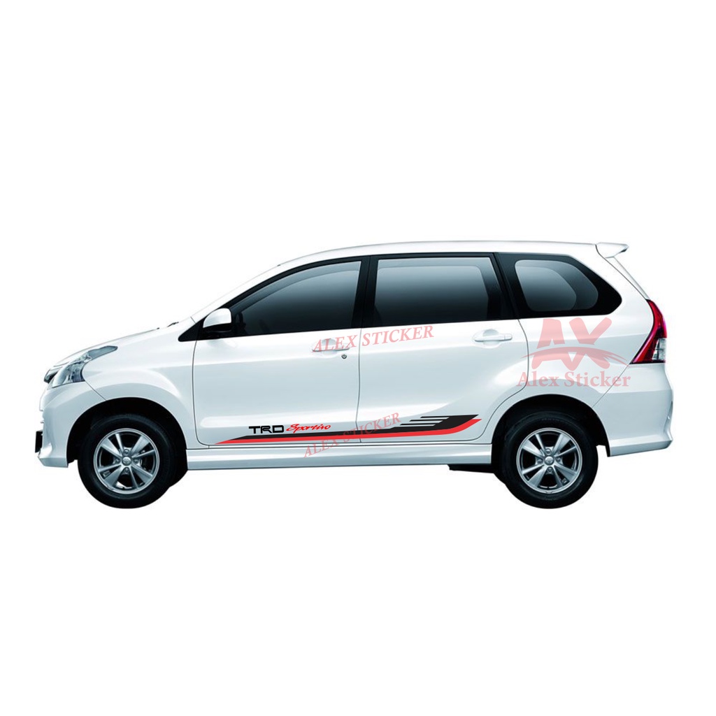 STIKER MOBIL LIST TRD STICKER  STIKER MOBIL TOYOTA AVANZA XENIA CALYA SIGRA YARIS