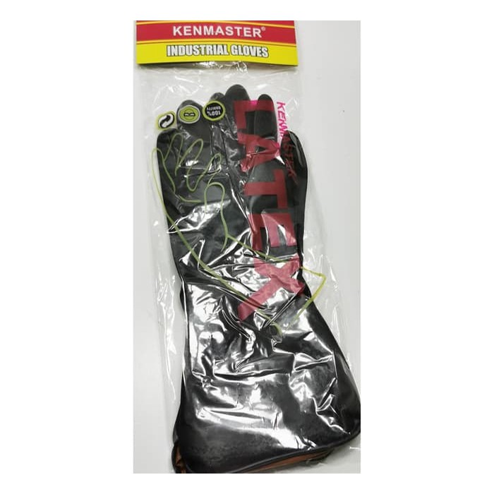 Sarung Tangan Karet Latex Hitam - Kenmaster Sarung Tangan Cuci Piring - Industrial Gloves