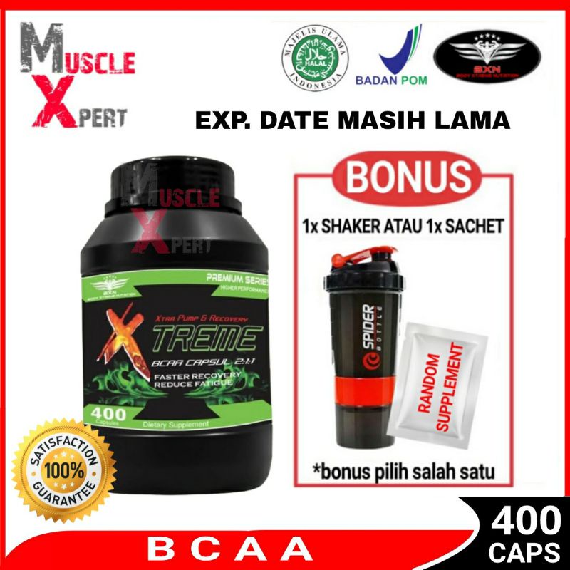 BXN BCAA 400 kapsul BXN BCAA 400 capsul BXN Xtreme BCAA 400 caps BXN BCAA 400caps BXN Extreme BCAA 4
