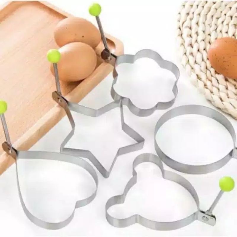 Cetakan Telur Karakter | Egg Mold Telur Ceplok Pancake Cetakan Telor Ring Cutter Bulat