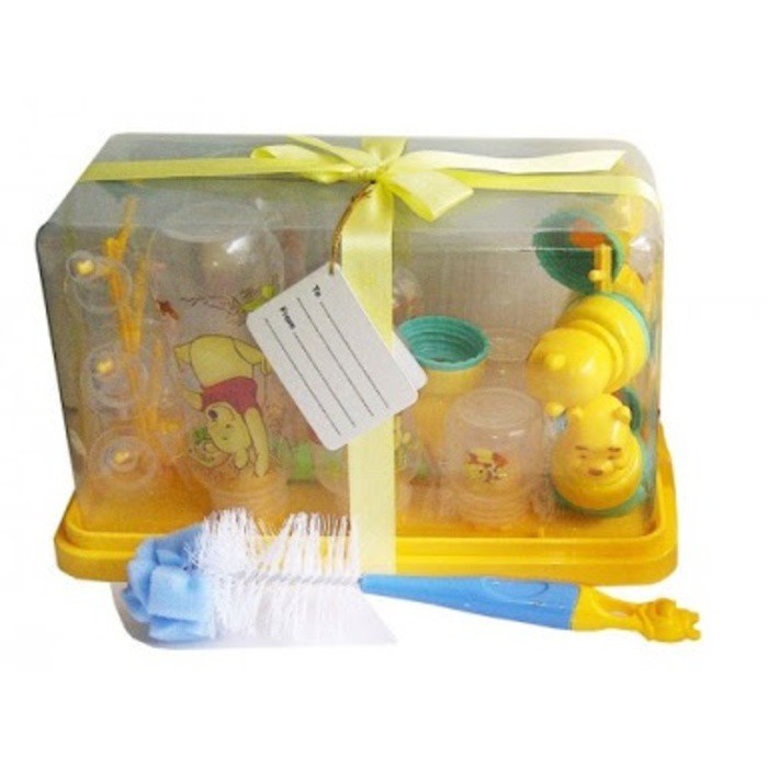 Promo Baby Gift Set   Botol Susu Disney Pooh  Include Rak Botol  Diskon