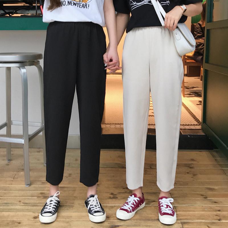 A028 Big Size High Waist Celana  Wanita  Jumbo  Baggy  Pants  