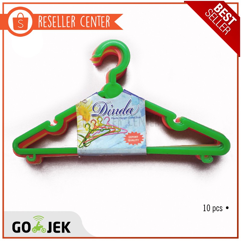  Gantungan  Baju Dinda Plastik  Kuat 10 Pcs Shopee Indonesia