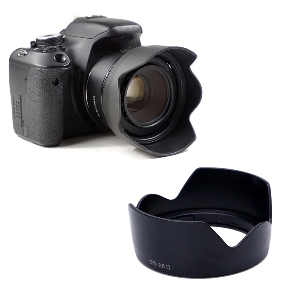 Lens Hood Mount ES-68 II for Canon Camera EF 50mm F/1.8 STM - Black