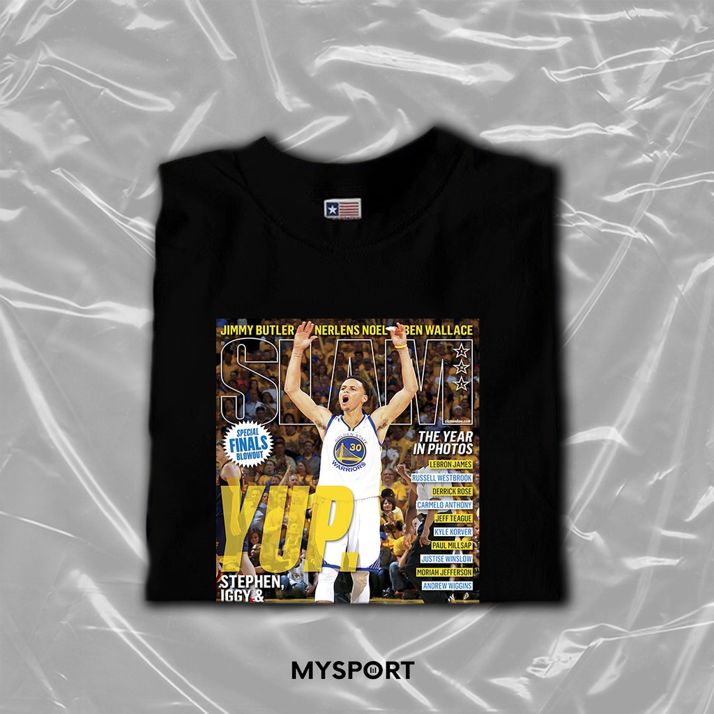 Tshirt/Kaos/Baju basket nba SLAM MAGAZINE Stephen Curry GSW