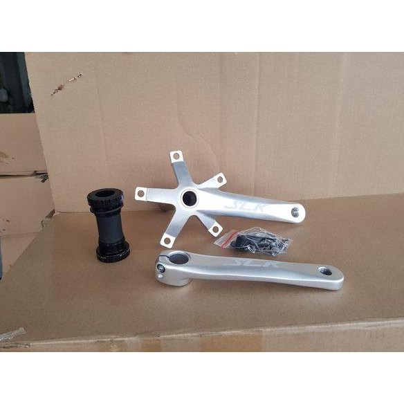 PROMO !! Crank Arm Ht2 Hollowtech ll SLK include Bb Bcd 130 Panjang Arm 170 mm