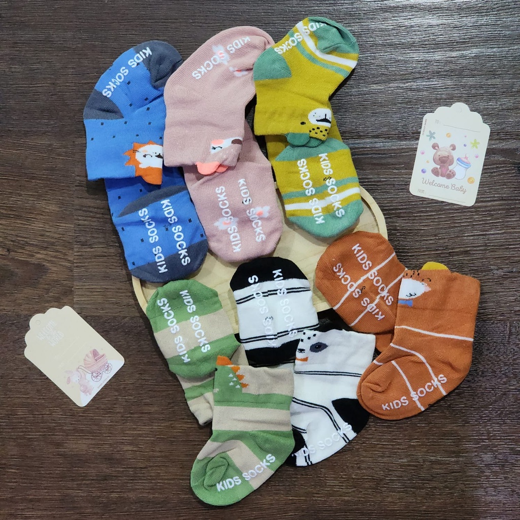 Kaos Kaki Ear 0-1 Tahun Kaos Kaki Selutut Animal Ear Anak Model Telinga Animal Lucu Adem CBKS VC