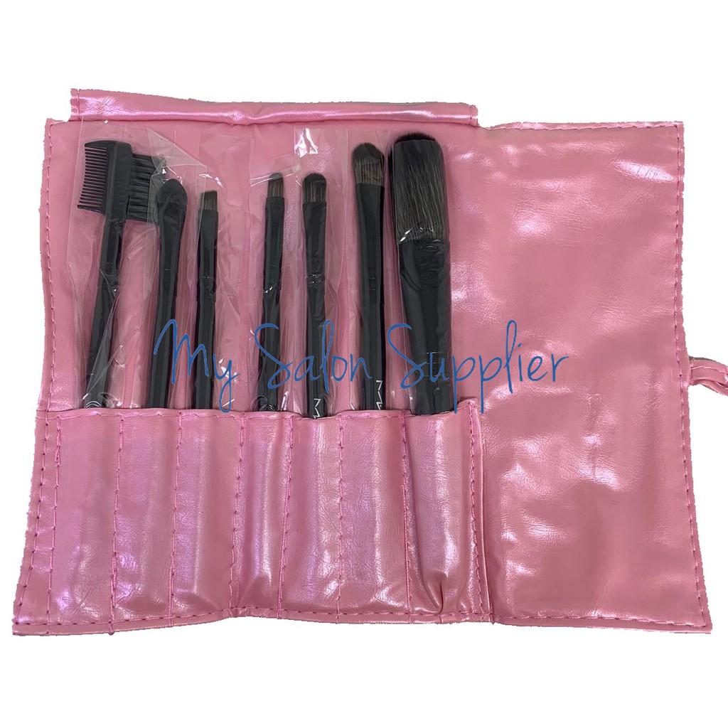 Kuas Make Up Brush Set isi 7 Dompet Merk