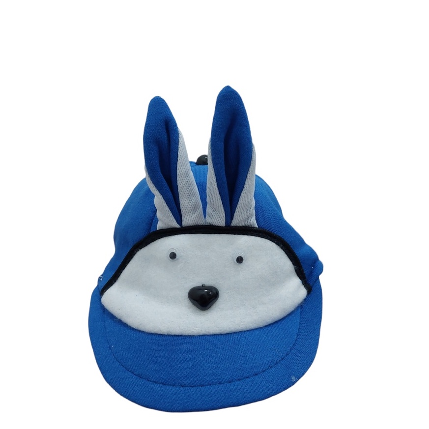 Topi Anak Karakter Kelinci Usia 1-3 Laki Perempuan Tahun Kualitas Premium Bahan Kaos Fleece