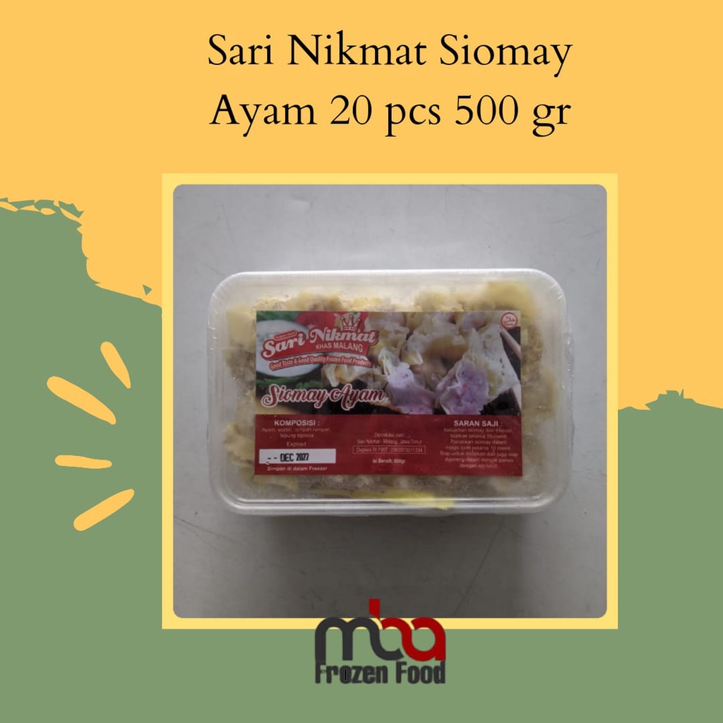 Sari Nikmat Siomay Ayam 20 pcs 500 gr - FROZEN FOOD