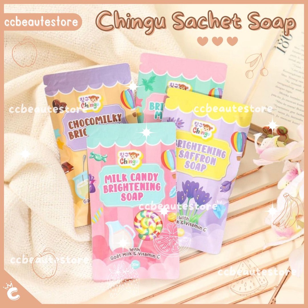 Brightening Soap Chingu by Kiyowo with Collagen & Vitamin C 20gr / Brightening Soap Chingu Yeppu Yep