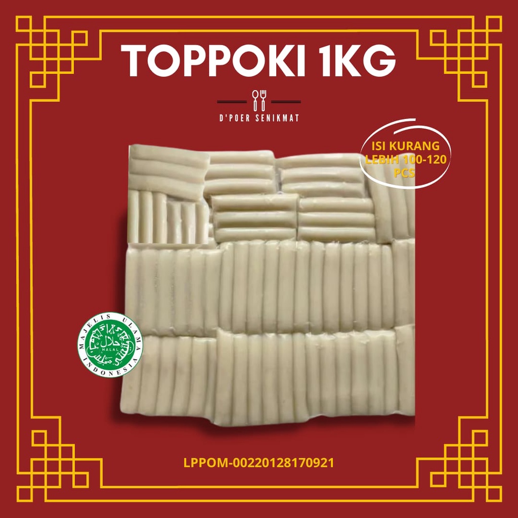 

TOPOKI 1 KG / Topokki / Teobokki / Tteokbokki / Rice Cake / Cemilan Korea Halal