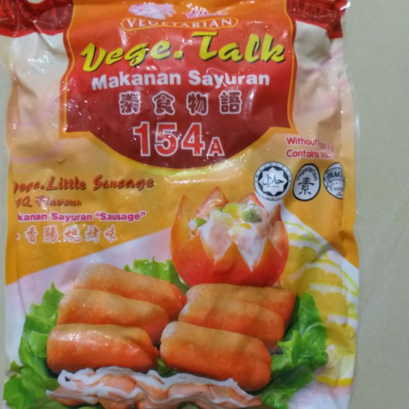 

Su Xian Zi Sosis mini barbeque vegetarian/ Sausage bbq flavor Vegetarian 1 Kg