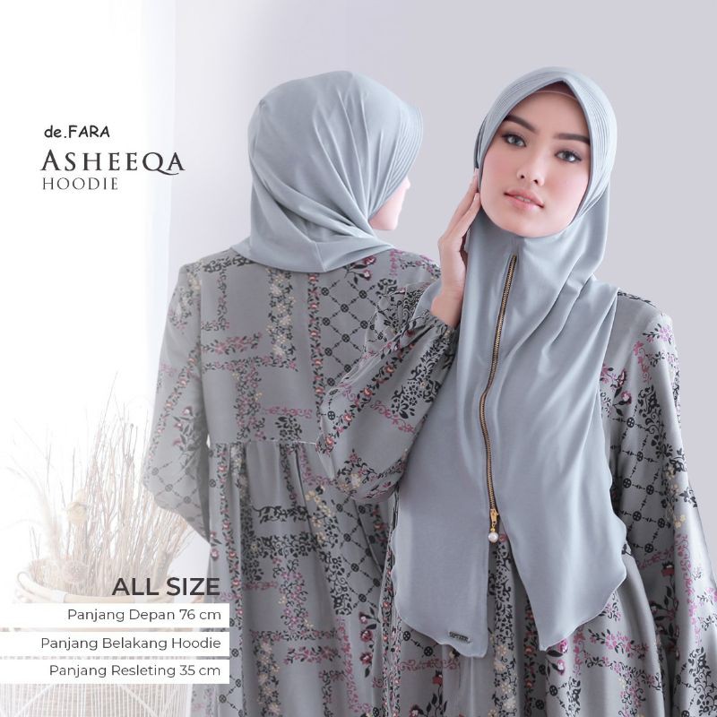 Asheeqa hoodie by Defara | hijab instant premium  terbaru