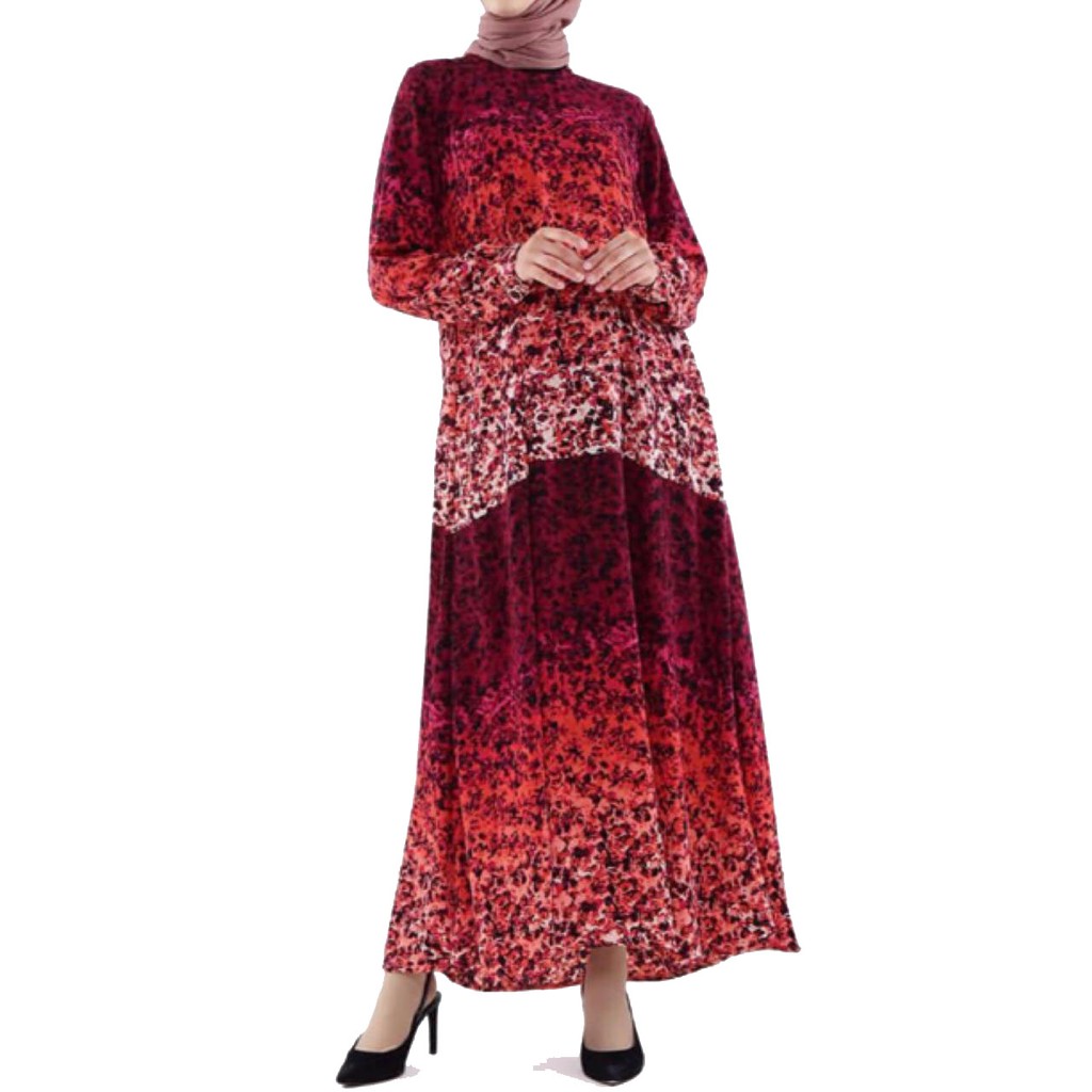 

Irsalina Syifa Abaya Maroon Motif