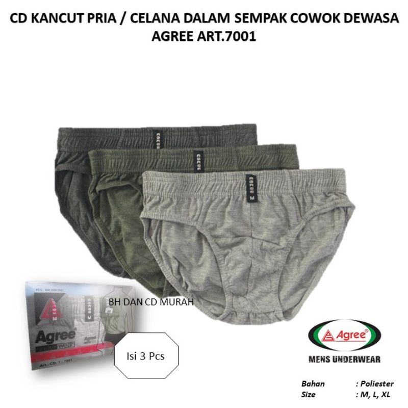 1 Box CD Mini Agree Cowok / Celana Dalam Sempak Pria Dewasa