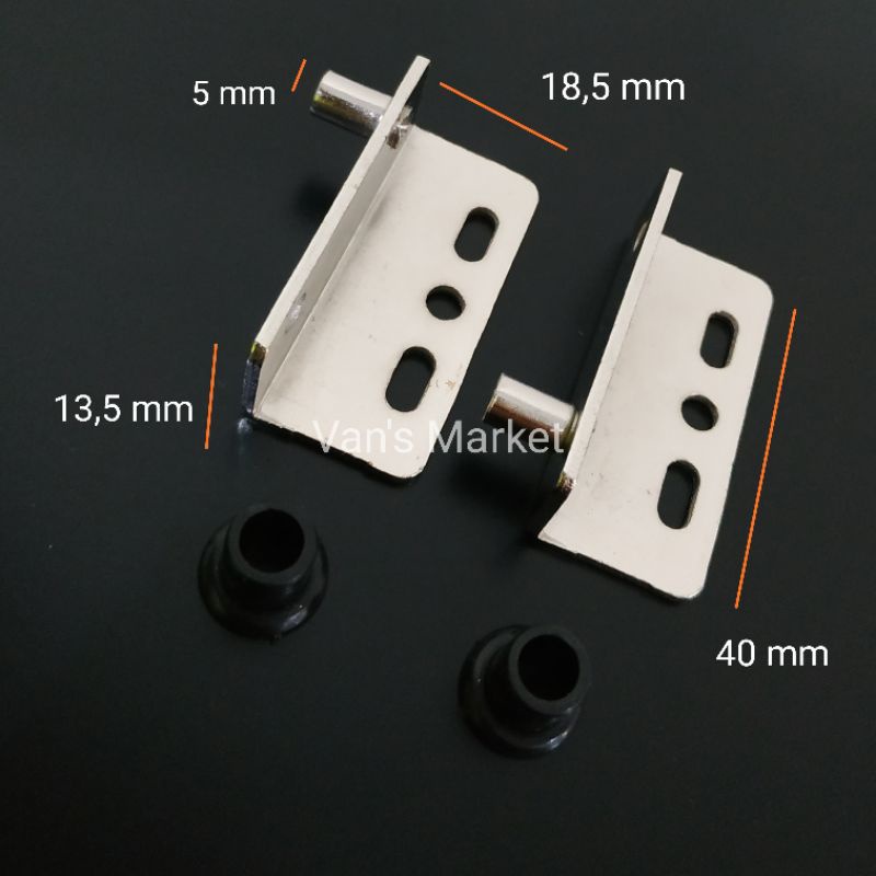 Engsel Putar Lemari  - Engsel Pivot Pintu Kayu- Pivot Hinge warna CH