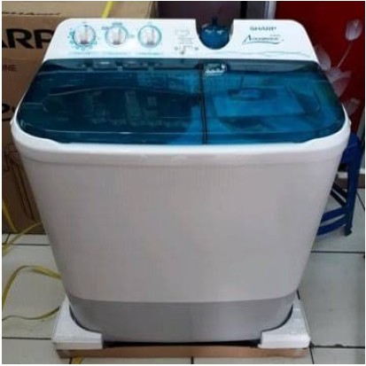 SHARP Mesin Cuci 2 Tabung 9 Kg ES-T95CR Low Watt Super Aquamagic 95CR