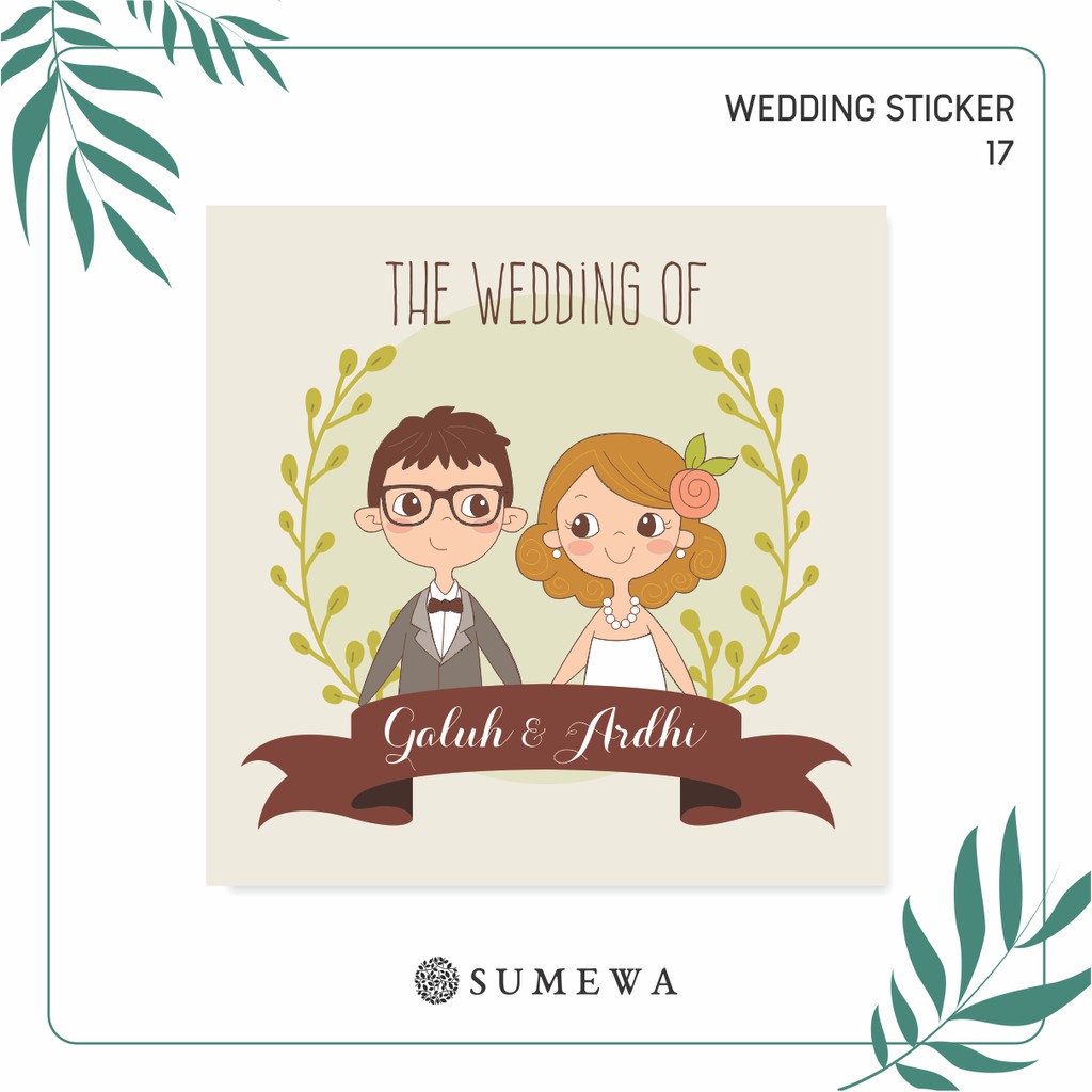 

Sticker Souvenir Pernikahan / Wedding Sticker - 017