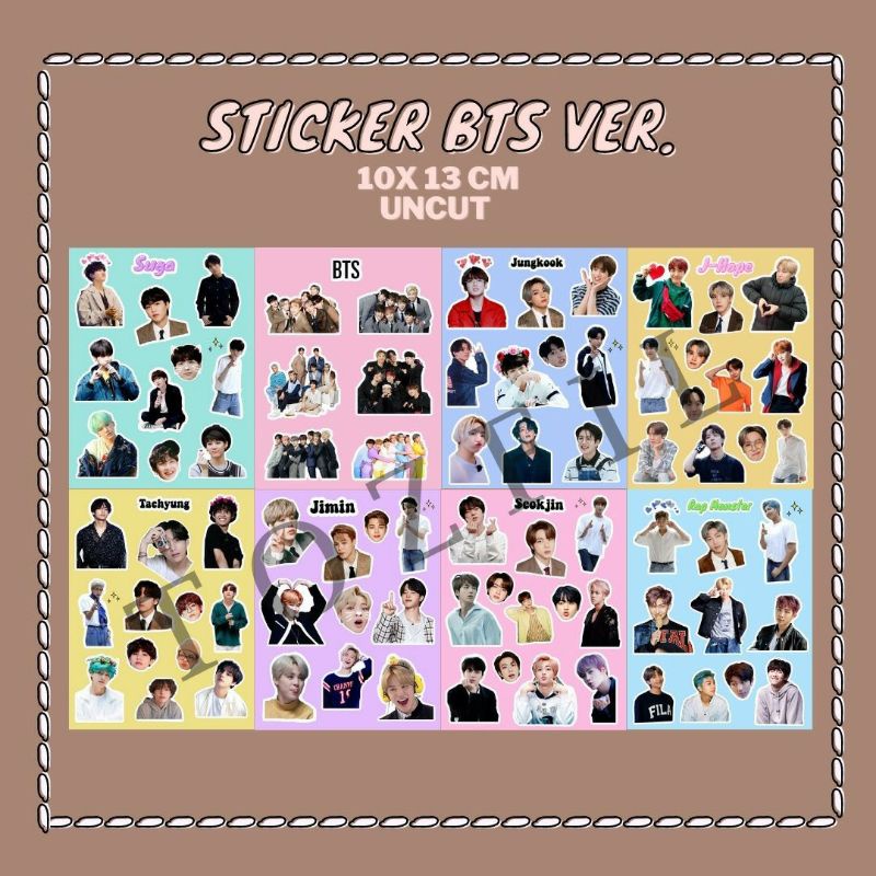 

STICKER BTS (NO MIN. ORDER)