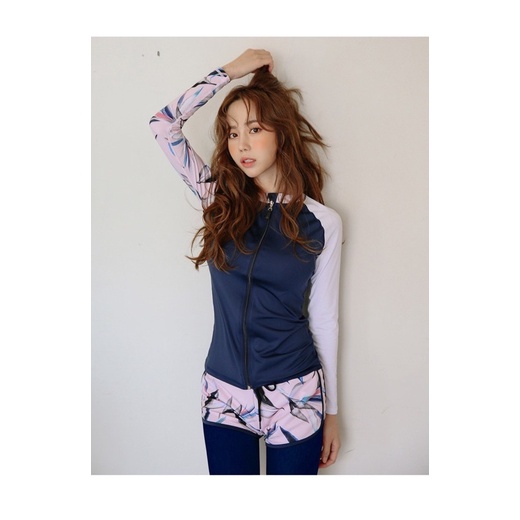 1996 Rashguard zipper wanita pakaian renang wanita muslim