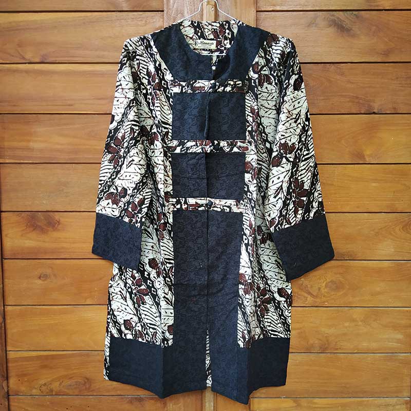 Blouse Batik Tunik Sogan Batangan