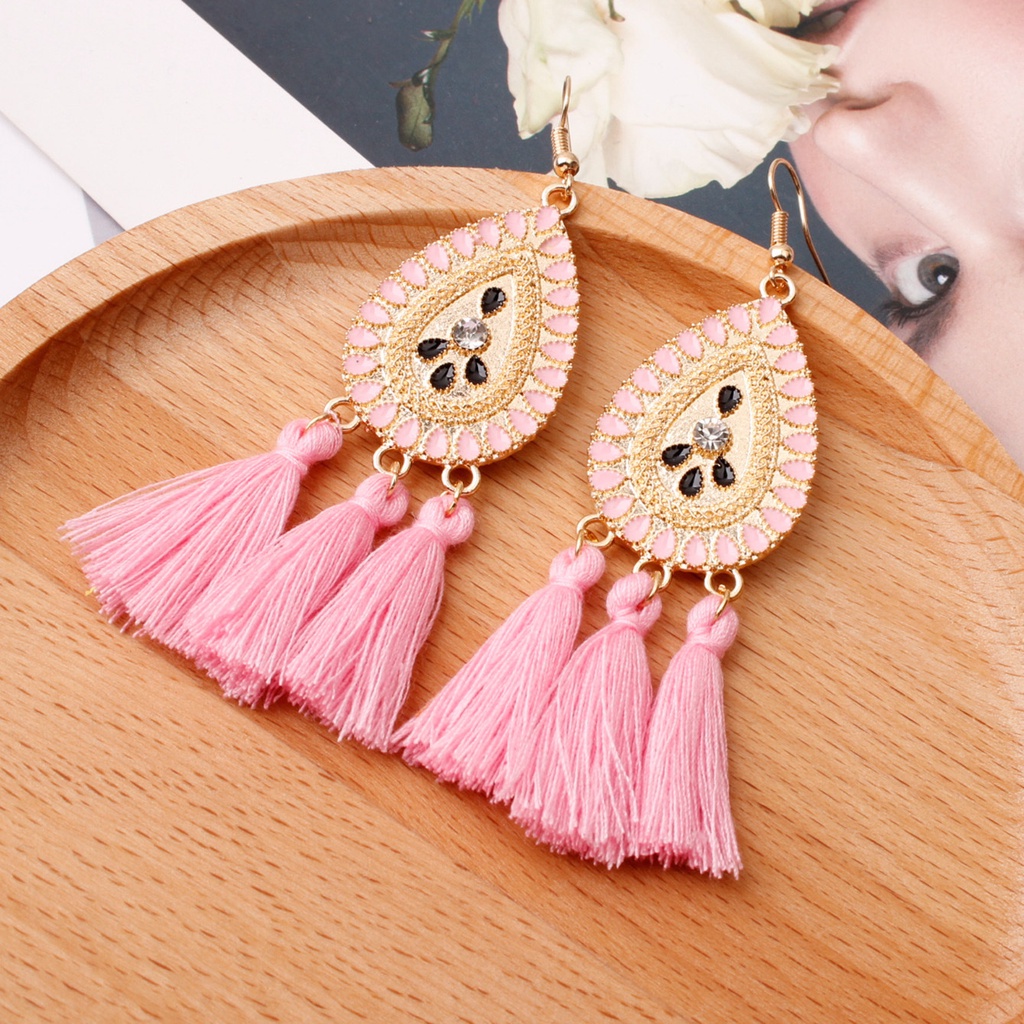 Bohemian earbud indah Eropa dan Amerika anting-anting baru retro kreatif rumbai anting-anting fashio