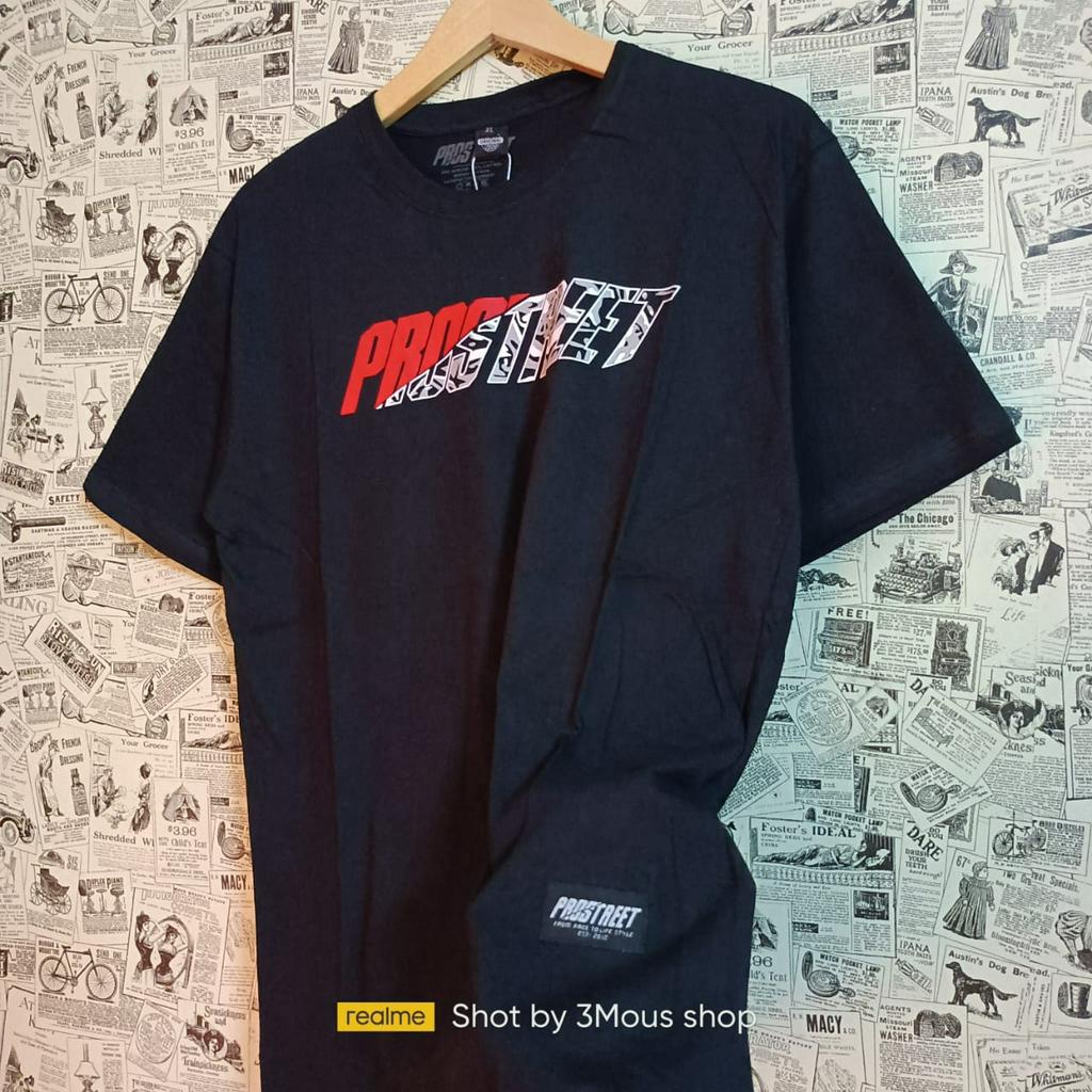 Baju Pria Kaos Distro / Kaos Prostreet Ori Free Sticker / Kaos Sunmori Cewek Cowok / Prostreet Me Ch