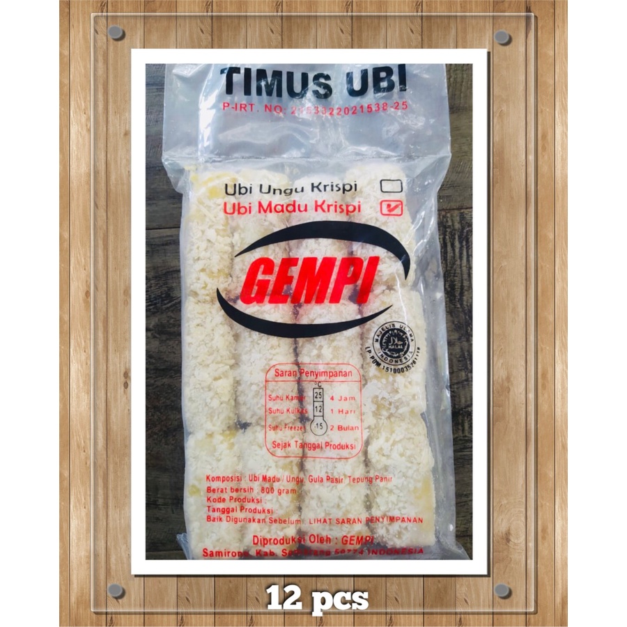 

Gempi Timus Ubi Madu Krispi Isi 12 pcs