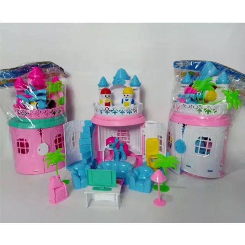 MAINAN PUZZEL RUMAH ISTANA Pony LH4