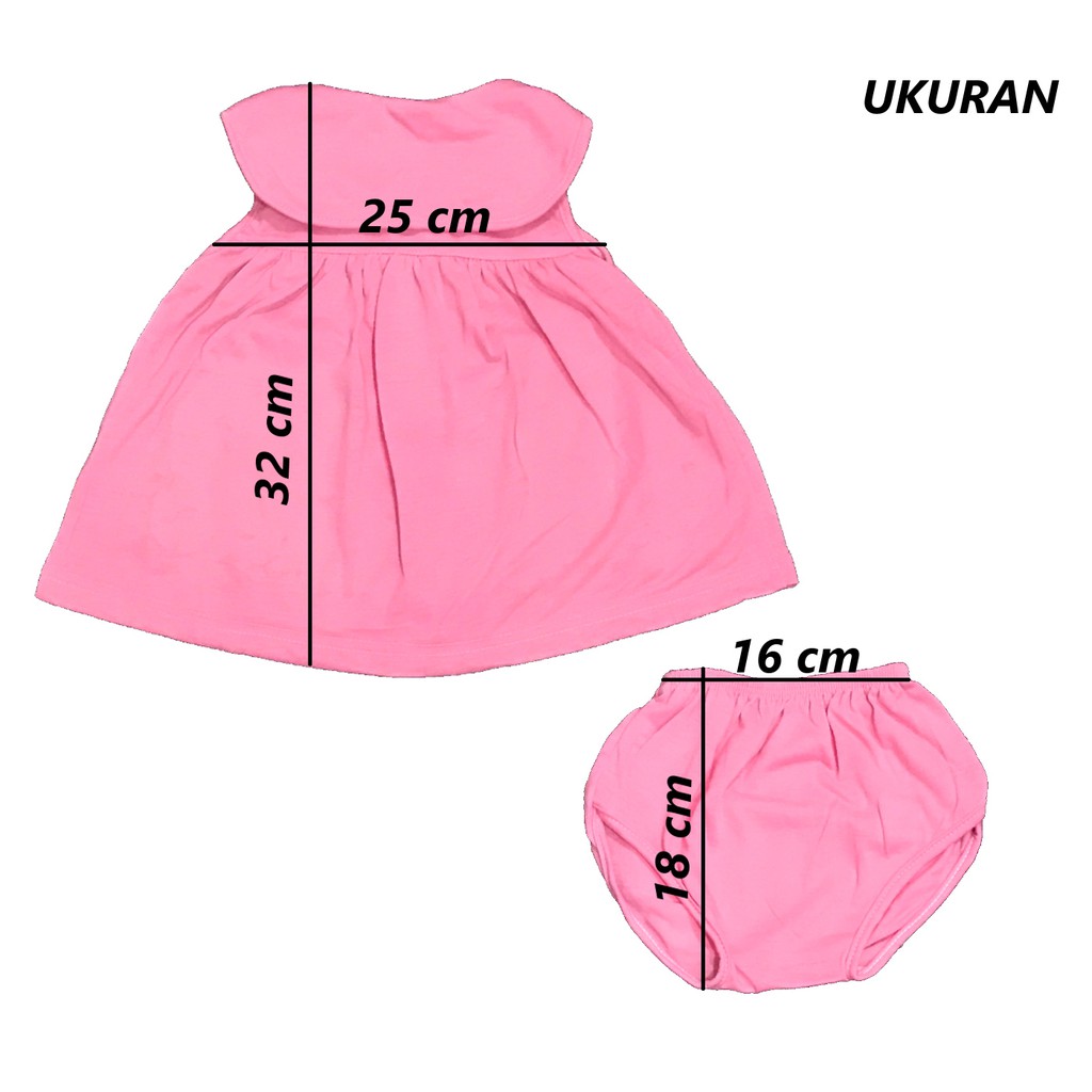 BAYIe - Setelan Baju bayi Perempuan Kancing Depan MOM'S GIFT usia 0 - 6 bulan / Pakaian anak Cewek