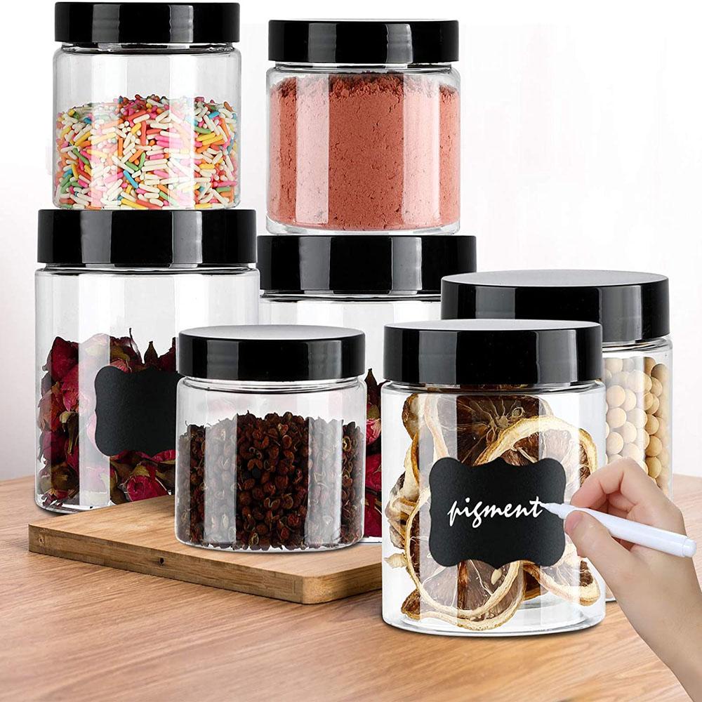 R-FLOWER Toples Kosmetik Lebar Mulut Cream Wajah Aksesoris Dapur Botol Penyimpanan Sample