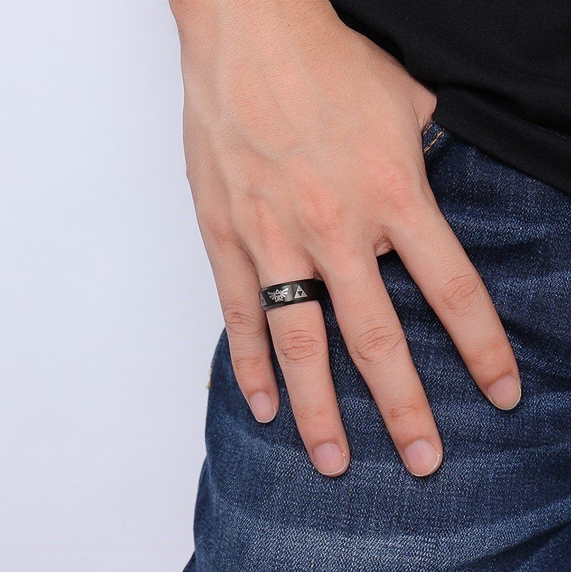 8mm wide men's fashion punk eagle ring jewelry accessory/birthday gift