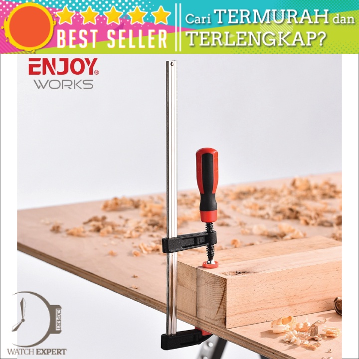 Klem Kayu Clamp Penjepit Kayu F Clamp Handle-C 150mm ; 250mm ; 300mm ; 400mm - NJOYWORKS ECF04050