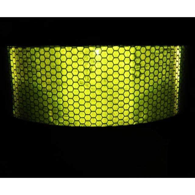 

Sticker scothlite reflective yellow green-stiker reflective honeycomb not 3m