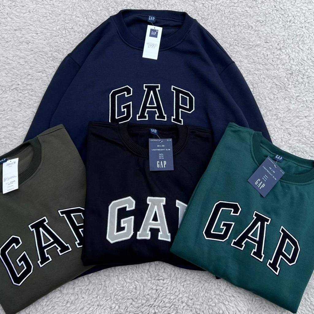 Crewneck Sweatshirt GAP Bordir l Jaket GAP Full Lebel Premium Quality