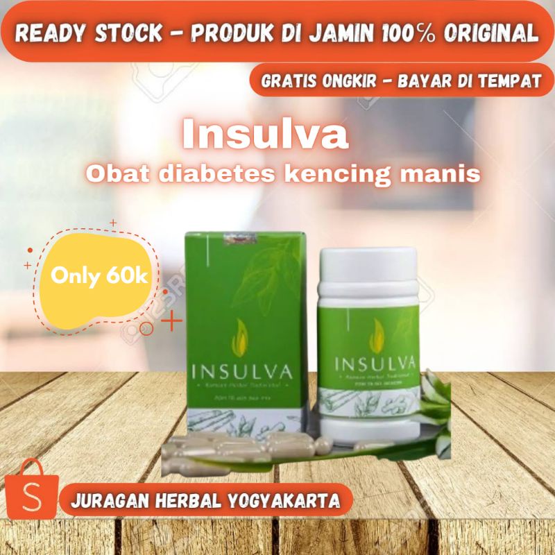 Obat diabetes kencing manis herbal INSULVA Asli 100% original