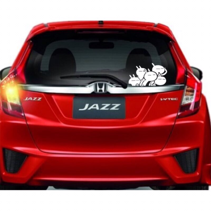 sticker mobil stiker kaca mobil lucu