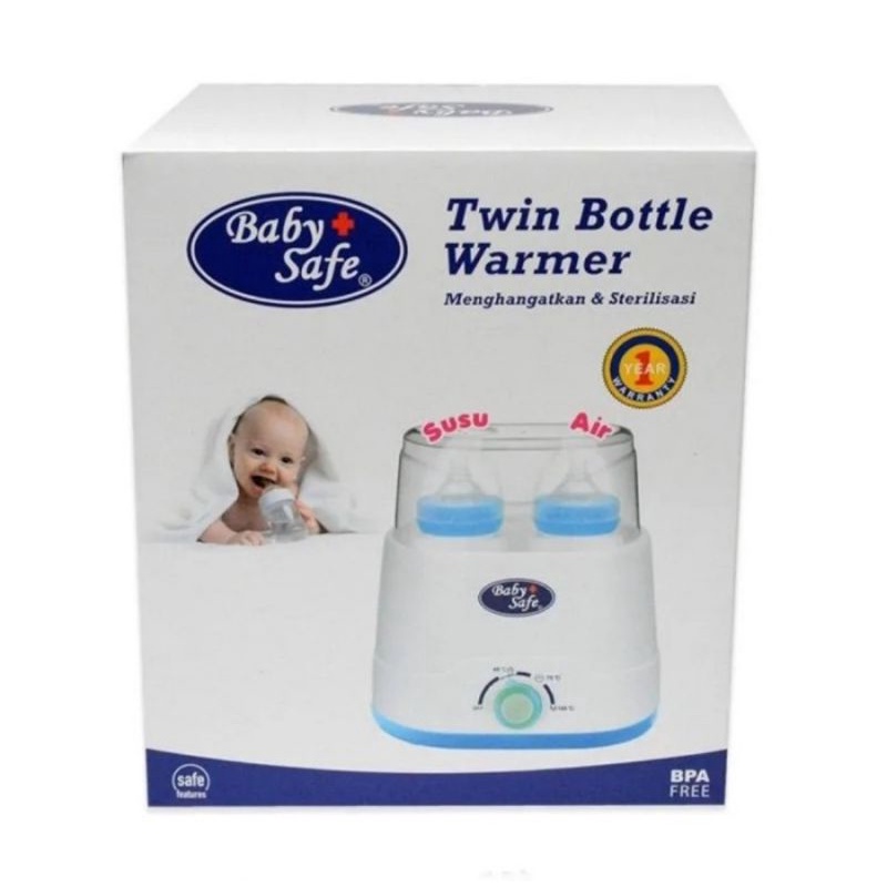 Baby Safe Twin Bottle Warmer LB216/Penghangat Susu ASI Bayi