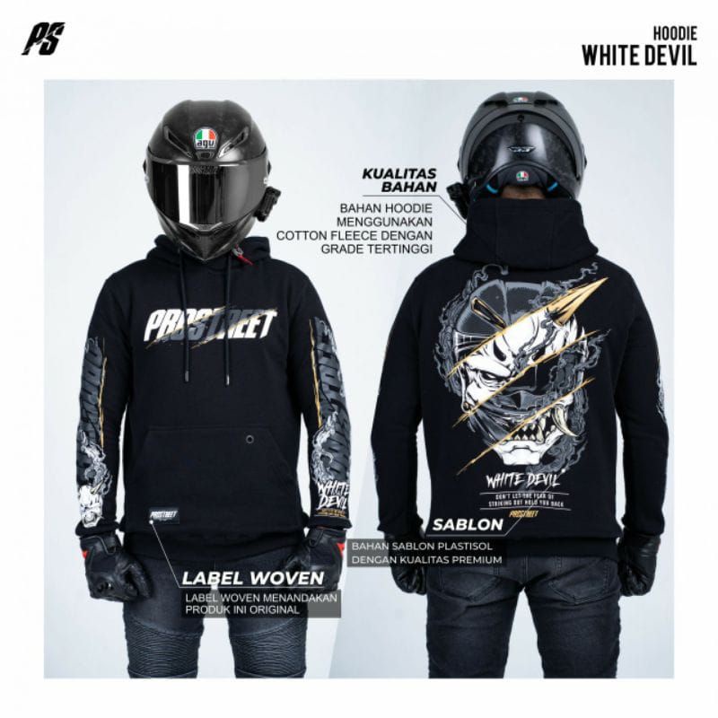 Jaket sunmori/Jaket hoodie sunmori/jaket pria/jaket racing/Jaket motor sunmori/jaket pria-Prostet tengkorak