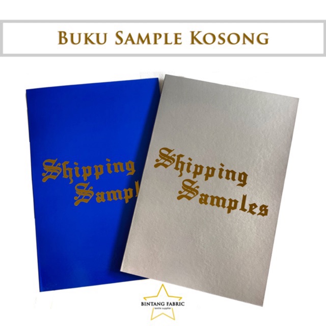 Buku sample kain warna kosong / buku katalog kain