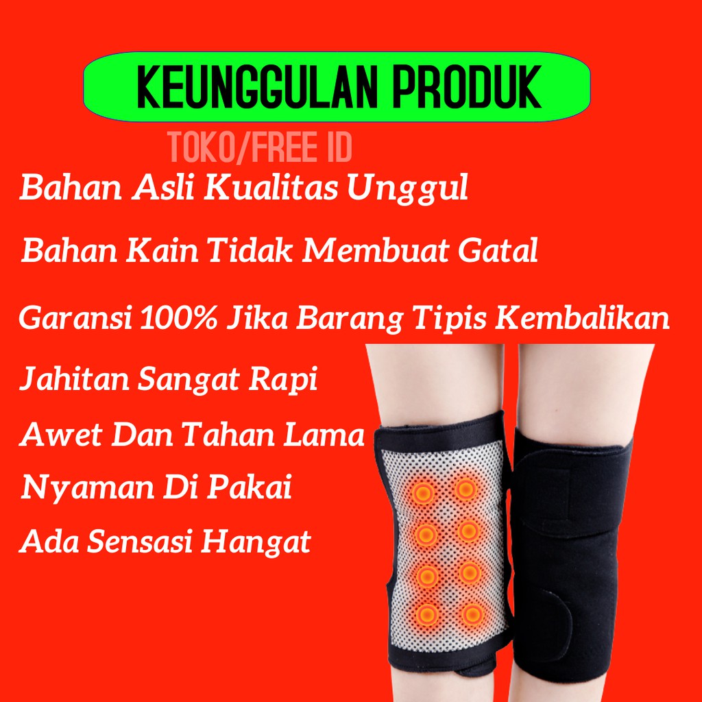 Deker Lutut Pelindung Lutut Kesehatan Alat Terapi Pemanas Pembalut Lutut Kneepad Knee Care Terbaru