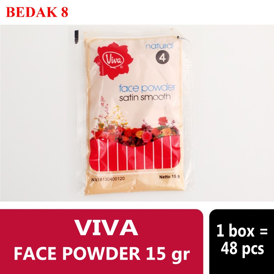 Viva Face Powder Satin Smooth 10 gr, 15 gr/ Viva Zak/ Viva Bedak Zak