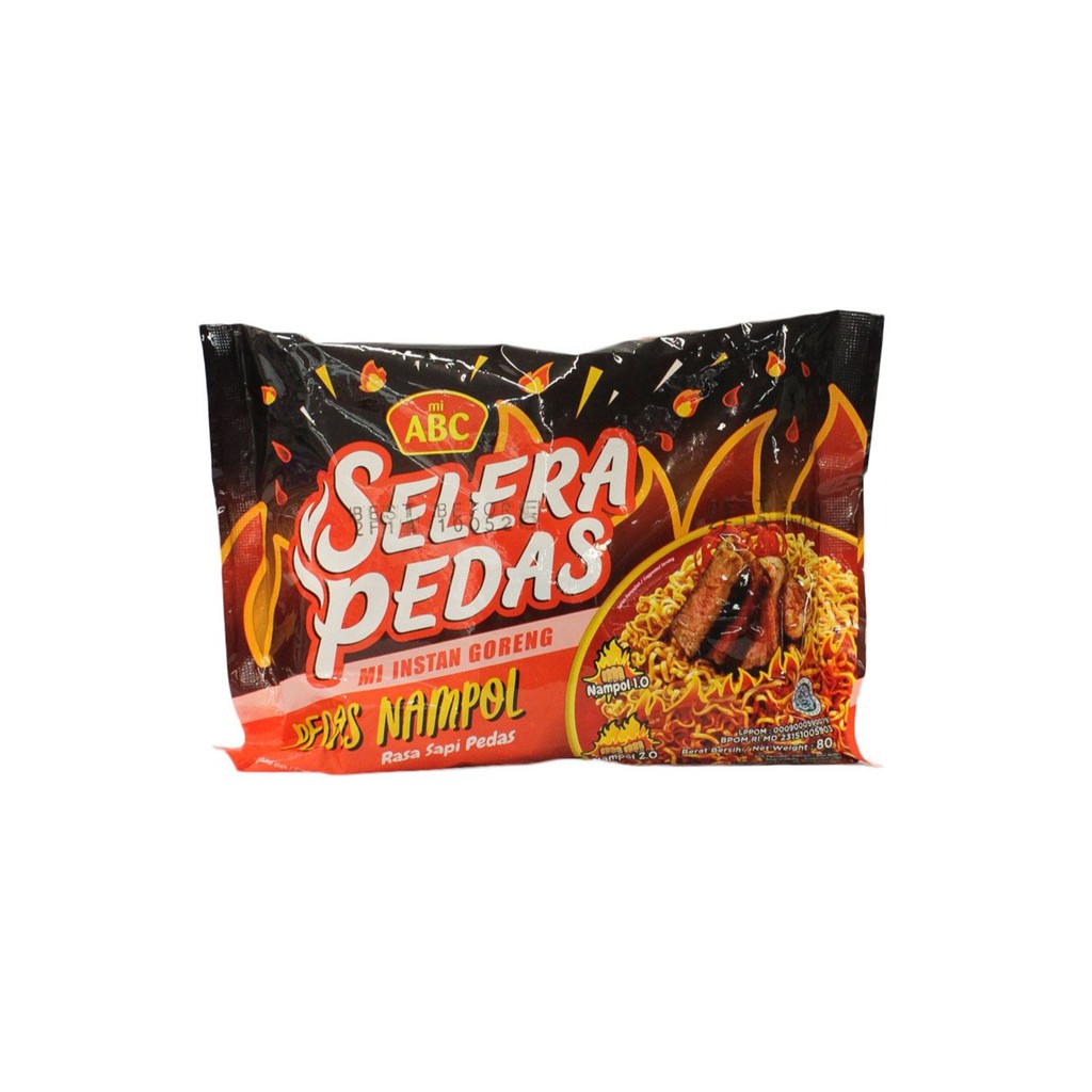 Jual Abc Mie Selera Pedas Goreng Pedas Nampol 80g_1c40p Indonesia ...