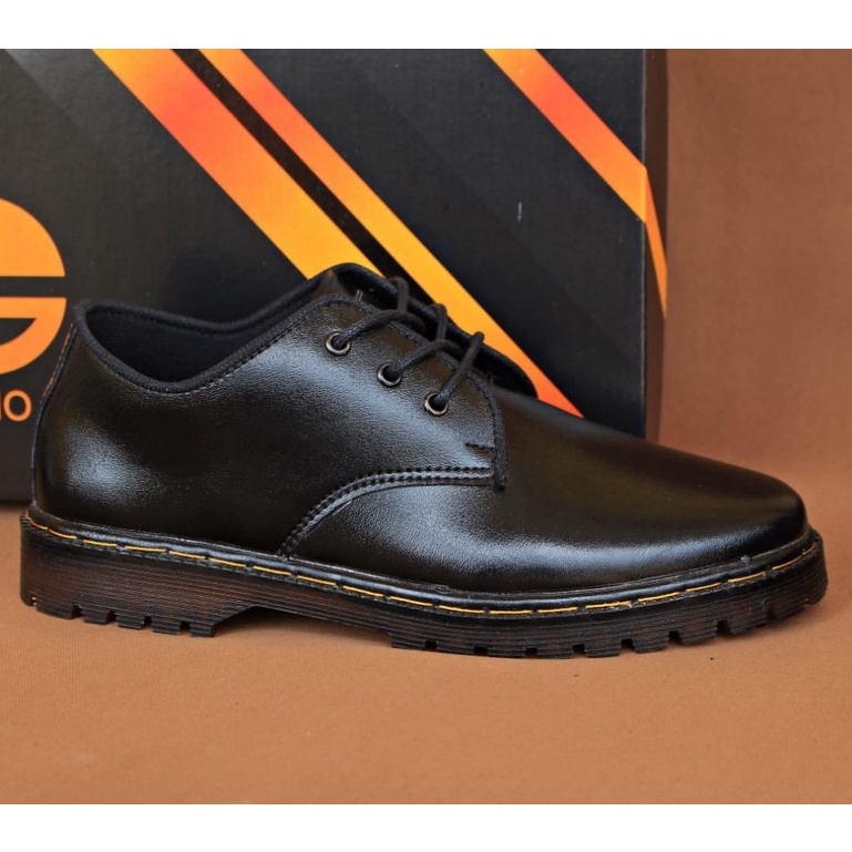 Enoz X Pluto - Sepatu low boots gladio dockmarS Spatu party work tali pria pantofel kasual kerja kantor dan formal original