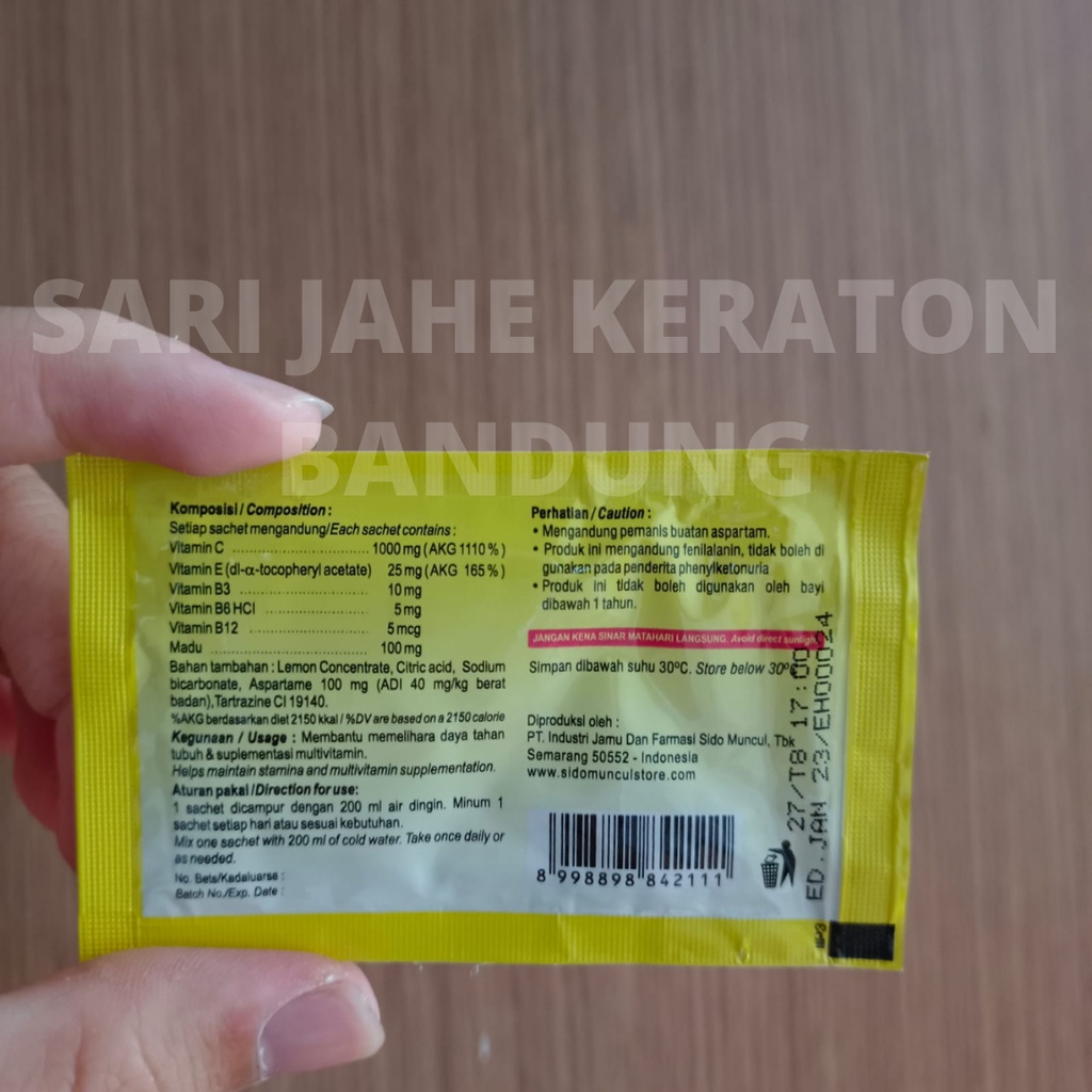 Vitamin C1000 Sido Muncul Sachet Satuan Vitamin C